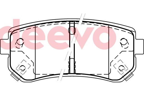 DEEVO fékbetétkészlet, tárcsafék - BP78240 - TothCarparts