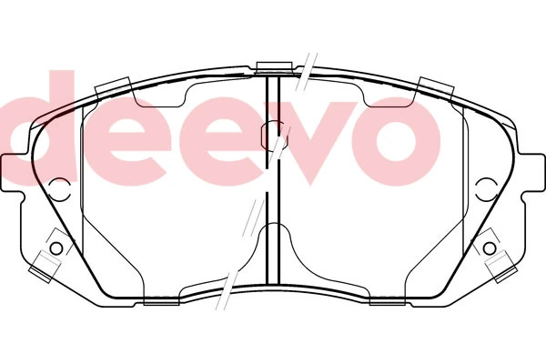 DEEVO fékbetétkészlet, tárcsafék - BP79220 - TothCarparts