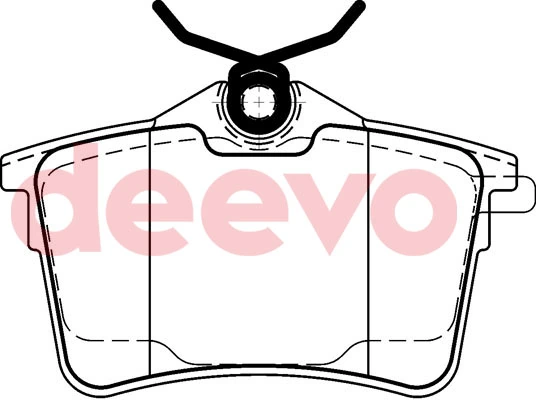 DEEVO fékbetétkészlet, tárcsafék - BP79780 - TothCarparts