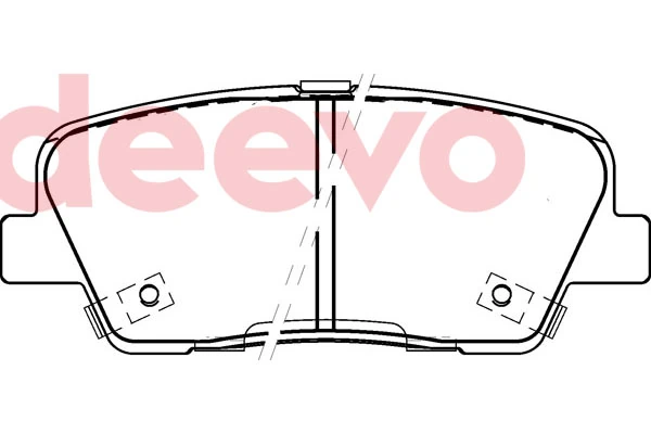 DEEVO fékbetétkészlet, tárcsafék - BP80660 - TothCarparts