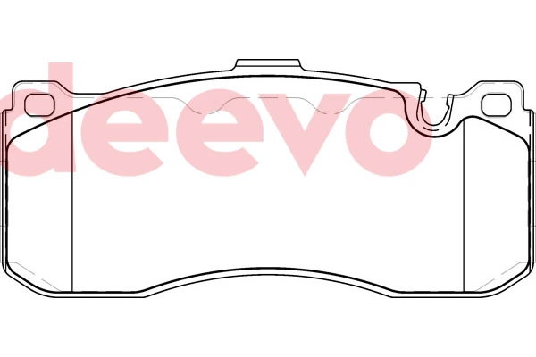 DEEVO fékbetétkészlet, tárcsafék - BP80820 - TothCarparts