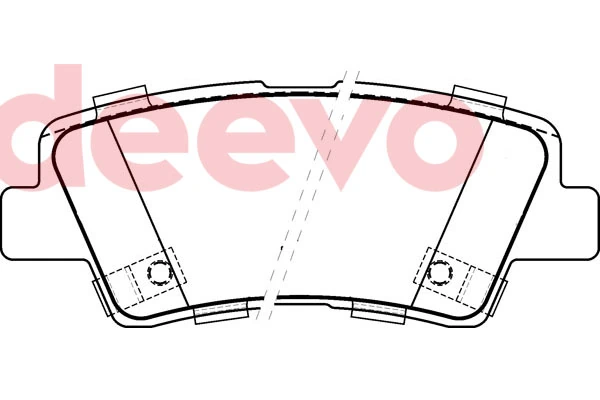 DEEVO fékbetétkészlet, tárcsafék - BP80940 - TothCarparts