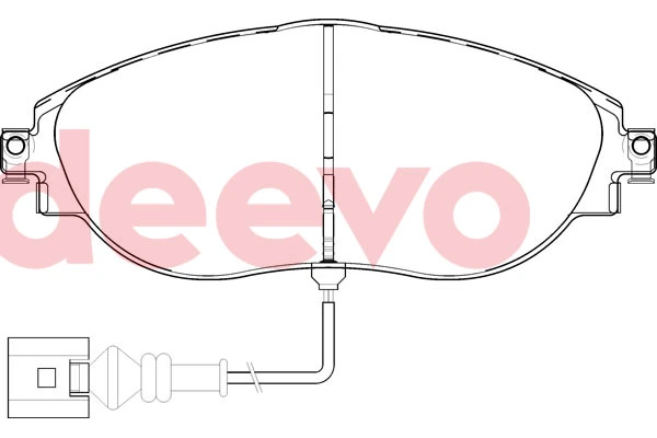 DEEVO fékbetétkészlet, tárcsafék - BP81620 - TothCarparts