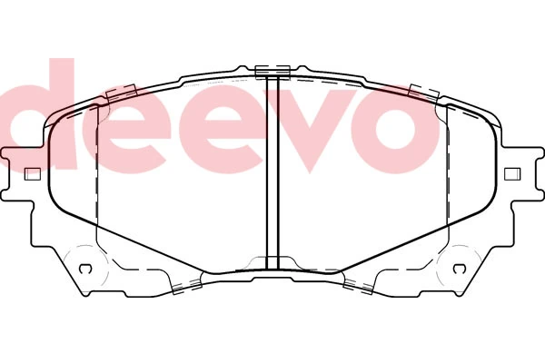 DEEVO fékbetétkészlet, tárcsafék - BP83480 - TothCarparts