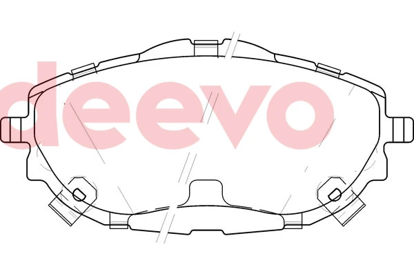 DEEVO fékbetétkészlet, tárcsafék - BP83520 - TothCarparts