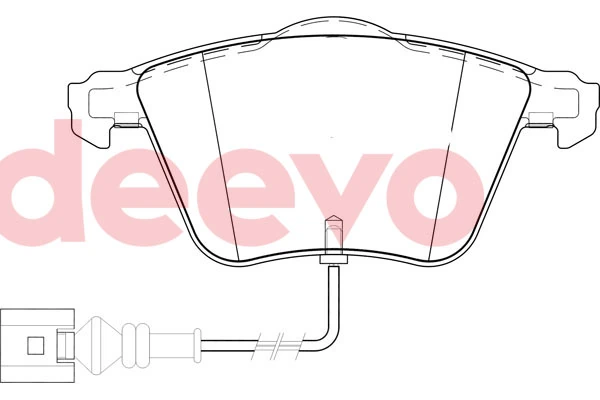 DEEVO fékbetétkészlet, tárcsafék - BP83800 - TothCarparts