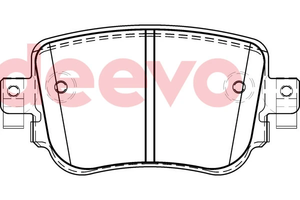DEEVO fékbetétkészlet, tárcsafék - BP83860 - TothCarparts