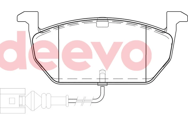 DEEVO fékbetétkészlet, tárcsafék - BP84540 - TothCarparts