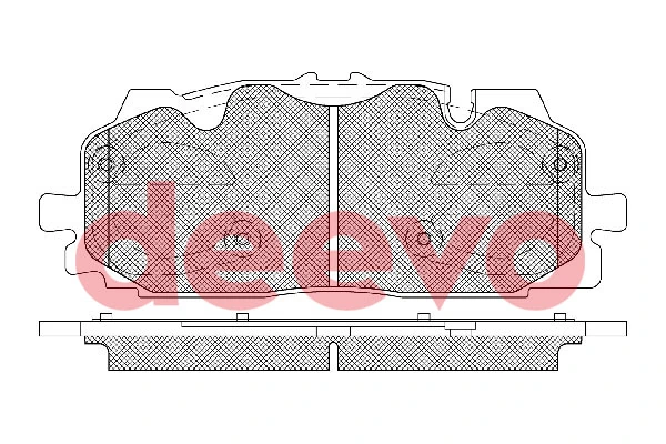 DEEVO fékbetétkészlet, tárcsafék - BP86040 - TothCarparts