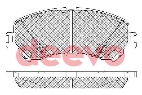 DEEVO fékbetétkészlet, tárcsafék - BP86100 - TothCarparts