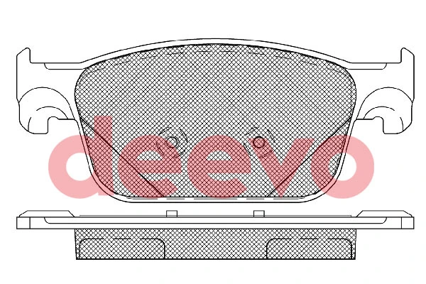 DEEVO fékbetétkészlet, tárcsafék - BP86380 - TothCarparts