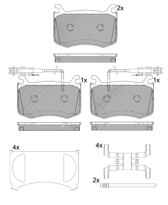 DEEVO fékbetétkészlet, tárcsafék - BP88200 - TothCarparts