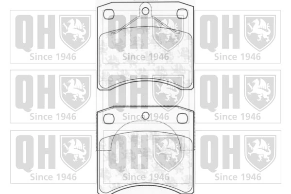 QUINTON HAZELL fékbetétkészlet, tárcsafék - BP978 - TothCarparts