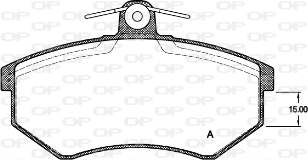 OPEN PARTS fékbetétkészlet, tárcsafék - BPA0134.00 - TothCarparts