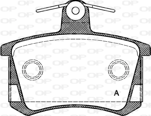 OPEN PARTS fékbetétkészlet, tárcsafék - BPA0135.40 - TothCarparts
