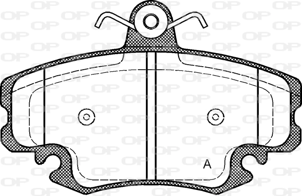 OPEN PARTS fékbetétkészlet, tárcsafék - BPA0141.20 - TothCarparts