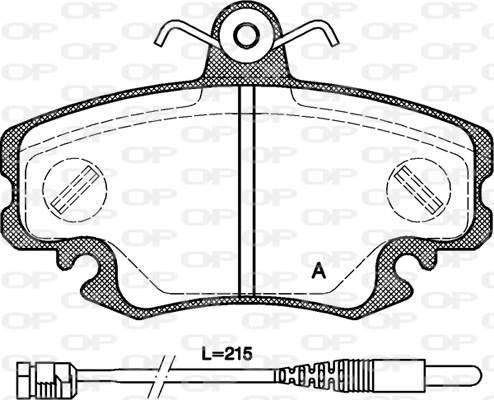 OPEN PARTS fékbetétkészlet, tárcsafék - BPA0141.30 - TothCarparts