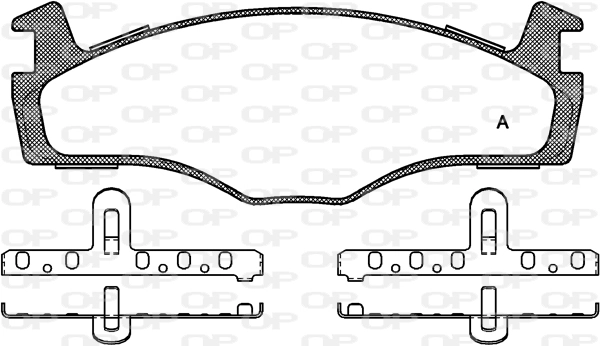 OPEN PARTS fékbetétkészlet, tárcsafék - BPA0171.60 - TothCarparts