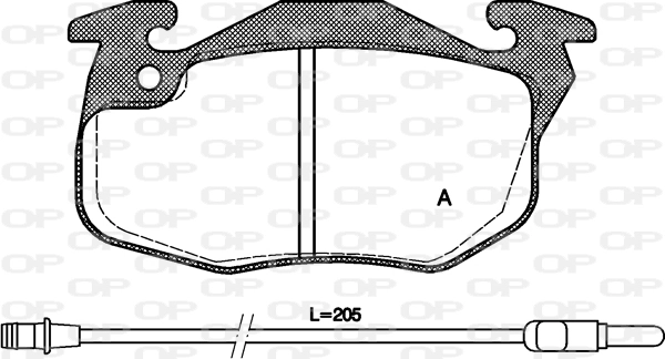 OPEN PARTS fékbetétkészlet, tárcsafék - BPA0192.12 - TothCarparts