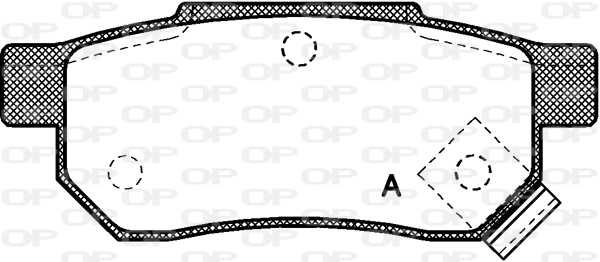 OPEN PARTS fékbetétkészlet, tárcsafék - BPA0233.02 - TothCarparts