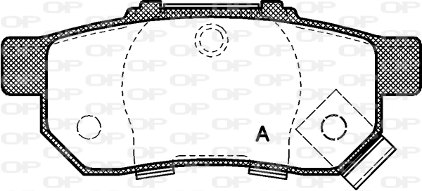 OPEN PARTS fékbetétkészlet, tárcsafék - BPA0233.52 - TothCarparts