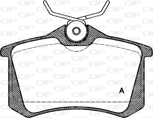 OPEN PARTS fékbetétkészlet, tárcsafék - BPA0263.01 - TothCarparts