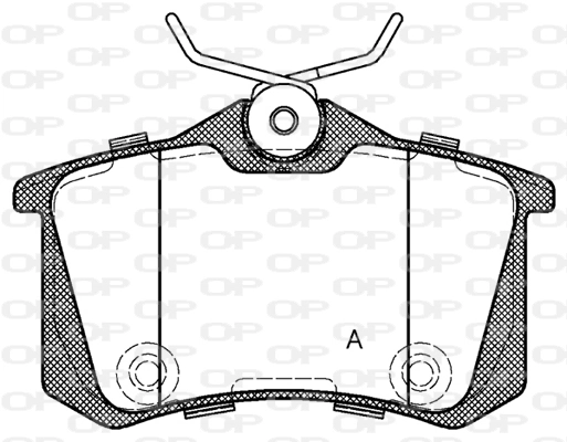OPEN PARTS fékbetétkészlet, tárcsafék - BPA0263.74 - TothCarparts