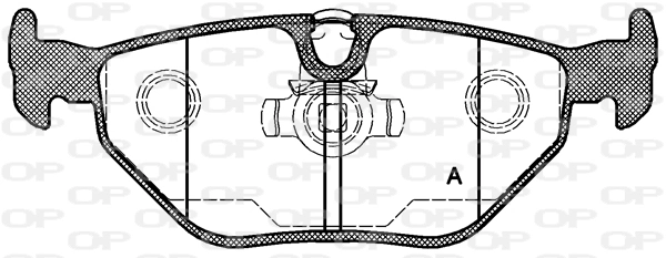 OPEN PARTS fékbetétkészlet, tárcsafék - BPA0265.15 - TothCarparts