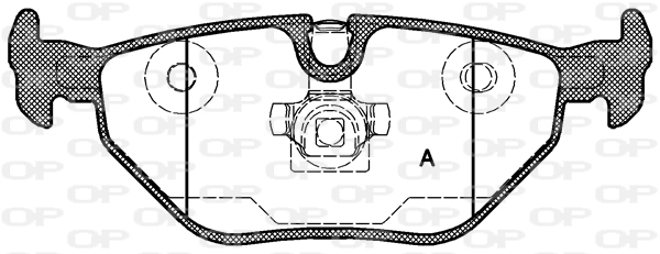 OPEN PARTS fékbetétkészlet, tárcsafék - BPA0265.40 - TothCarparts