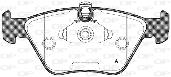 OPEN PARTS fékbetétkészlet, tárcsafék - BPA0270.25 - TothCarparts