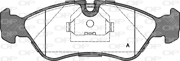 OPEN PARTS fékbetétkészlet, tárcsafék - BPA0286.30 - TothCarparts