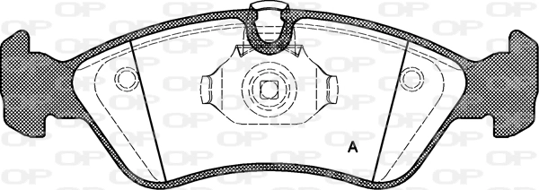 OPEN PARTS fékbetétkészlet, tárcsafék - BPA0286.50 - TothCarparts