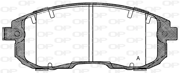 OPEN PARTS fékbetétkészlet, tárcsafék - BPA0293.11 - TothCarparts
