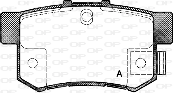 OPEN PARTS fékbetétkészlet, tárcsafék - BPA0325.22 - TothCarparts