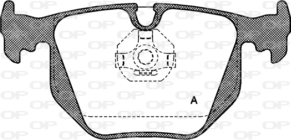 OPEN PARTS fékbetétkészlet, tárcsafék - BPA0381.00 - TothCarparts