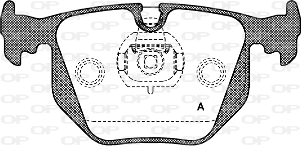 OPEN PARTS fékbetétkészlet, tárcsafék - BPA0381.20 - TothCarparts