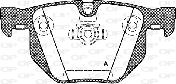 OPEN PARTS fékbetétkészlet, tárcsafék - BPA0381.60 - TothCarparts