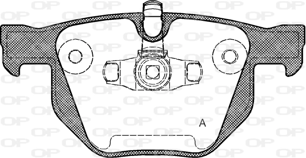 OPEN PARTS fékbetétkészlet, tárcsafék - BPA0381.70 - TothCarparts