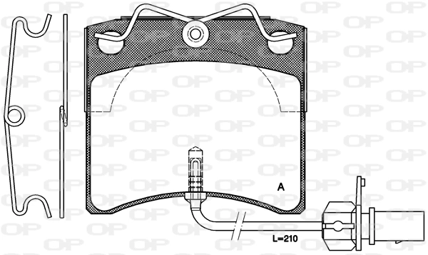 OPEN PARTS fékbetétkészlet, tárcsafék - BPA0385.11 - TothCarparts