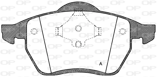 OPEN PARTS fékbetétkészlet, tárcsafék - BPA0390.00 - TothCarparts