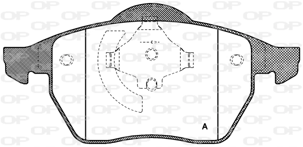 OPEN PARTS fékbetétkészlet, tárcsafék - BPA0390.01 - TothCarparts