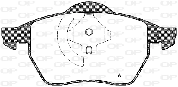 OPEN PARTS fékbetétkészlet, tárcsafék - BPA0390.20 - TothCarparts