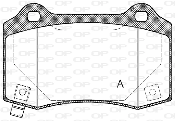 OPEN PARTS fékbetétkészlet, tárcsafék - BPA0434.54 - TothCarparts