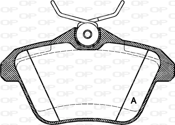 OPEN PARTS fékbetétkészlet, tárcsafék - BPA0581.10 - TothCarparts