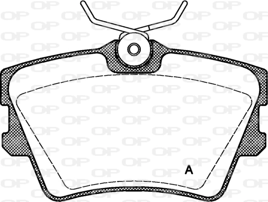 OPEN PARTS fékbetétkészlet, tárcsafék - BPA0591.00 - TothCarparts