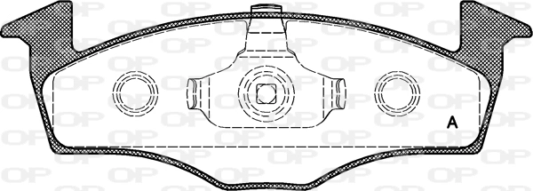 OPEN PARTS fékbetétkészlet, tárcsafék - BPA0609.10 - TothCarparts