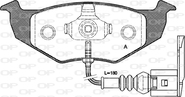 OPEN PARTS fékbetétkészlet, tárcsafék - BPA0609.11 - TothCarparts