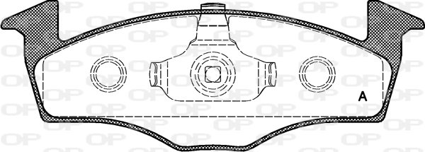 OPEN PARTS fékbetétkészlet, tárcsafék - BPA0609.20 - TothCarparts