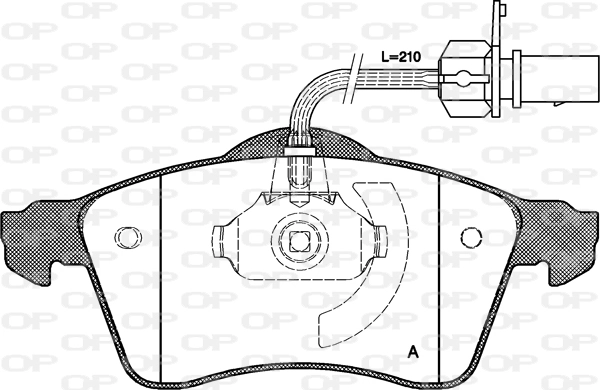 OPEN PARTS fékbetétkészlet, tárcsafék - BPA0618.01 - TothCarparts