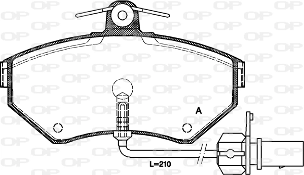 OPEN PARTS fékbetétkészlet, tárcsafék - BPA0631.12 - TothCarparts